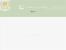 Tablet Screenshot of cabaniasdelespera.com.ar